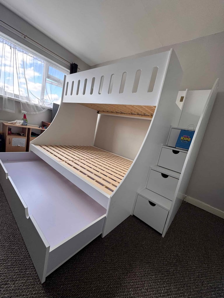 single and double trundle bed icon