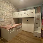 Boys single bed with stairs