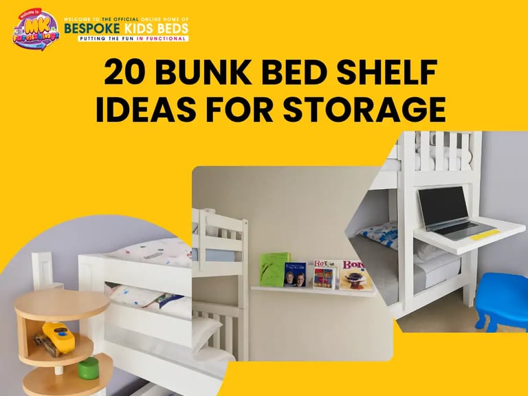 20 Bunk Bed Shelf Ideas For Storage