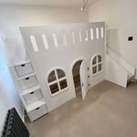Playhouse high sleeper with stairs