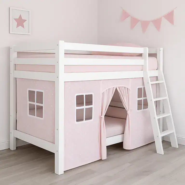 Loft Bed with Curtains or Canopy