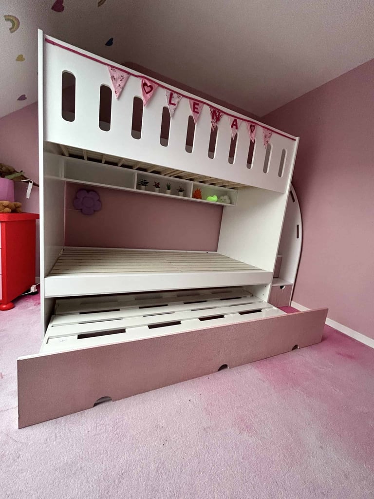trundle bunk bed with steps