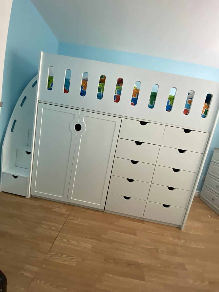 White Cabin Bed