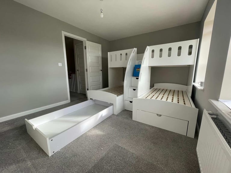 triple bunk beds for kids