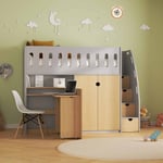 Grey Oak Highsleeper Bed