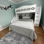 L shaped children’s bunk beds