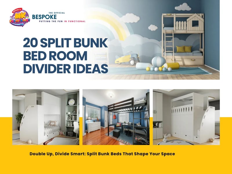 20 Split Bunk Bed Room Divider Ideas
