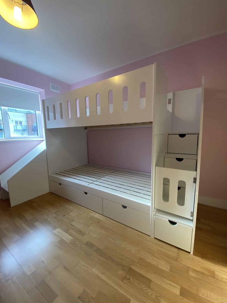 bunk bed with slide