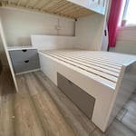 L Shaped Double single bunk bed for modern homes with Dimension