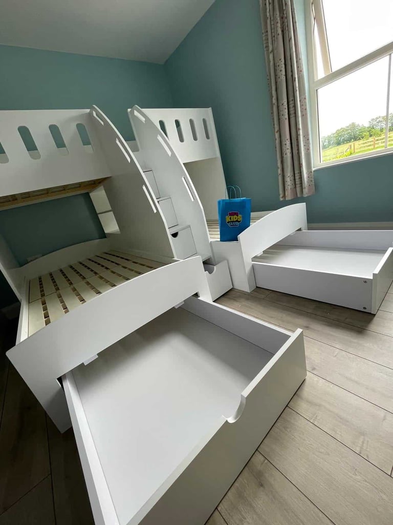triple bed with storage