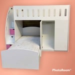 bunk bed with wardrobe
