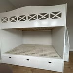 Double bed bunk bed for children