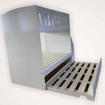 Trundle Bunk Bed With Oval Cutouts