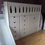 Cabin bed with storage drawers