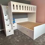 L-shaped childrens bunk