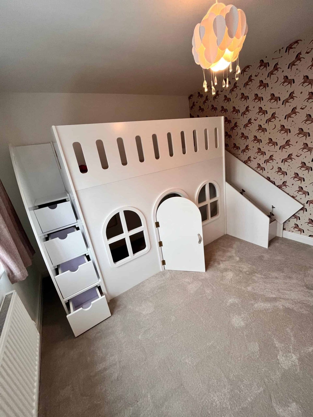 Playhouse Bed With Stairs And Slide