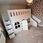 Playhouse Bed With Stairs And Slide