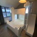 castle bed with lights
