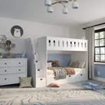 tall bunk bed with stairs icon