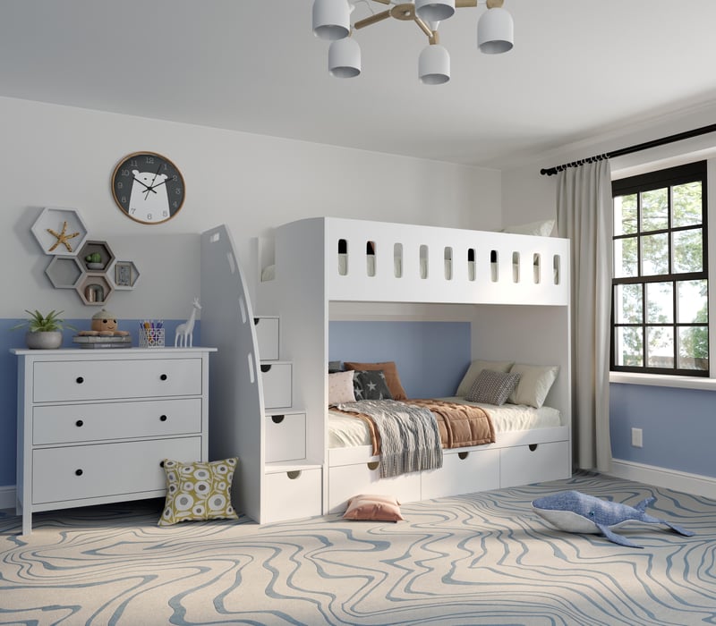 tall bunk bed with stairs icon