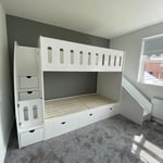 bunk with slide
