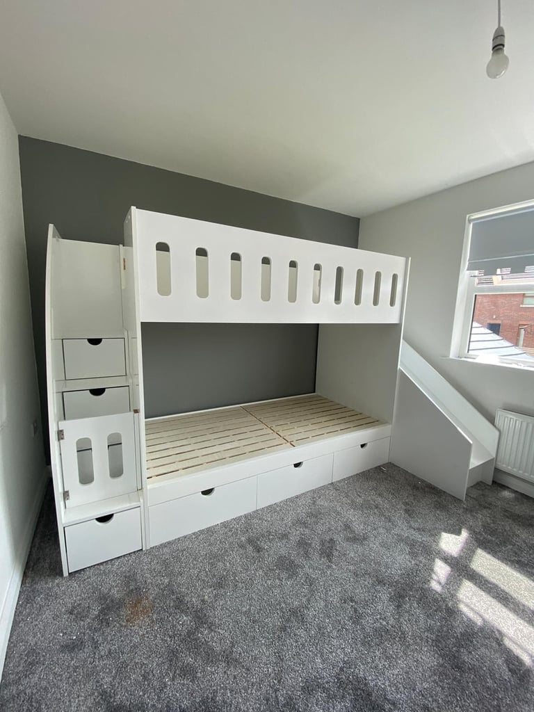 bunk with slide