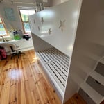Children’s double bunk beds with stairs