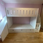 Wooden bunk bed
