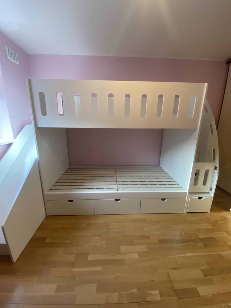 Wooden bunk bed
