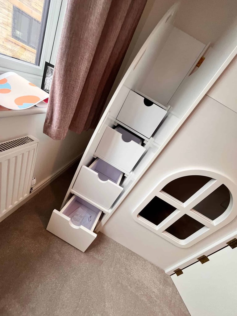 High sleeper playhouse with storage