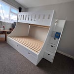 double and single bunk side view