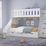 bunk bed with stairs