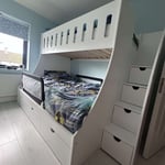 Single and double bed