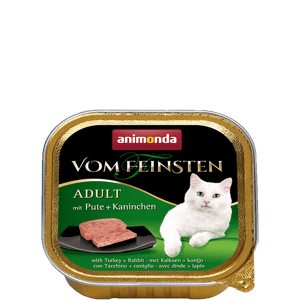 פיינשטיין הודו וארנב חתול בוגר 100 גרם- Vom Feinsten Turkey&Rabbit Adult