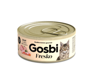 גוסבי הודו וחזיר חתול בוגר 70 גרם- Gosbi Turkey & ham Adult