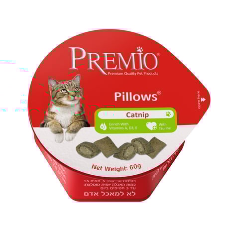 פרמיו כריות קטניפ לחתול 60גר'