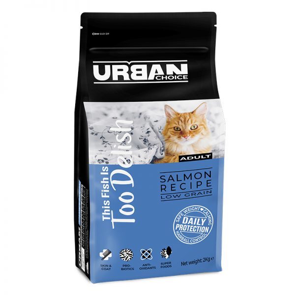 אורבן צ'ויס חתול סלמון 4 ק"ג - Urban Choice Salmon