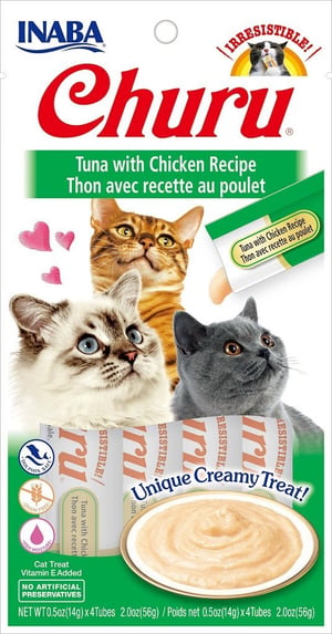 מעדן צ'ורו טונה עם עוף 56 גרם-Churu Tuna with Chicken