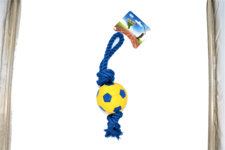 כדורגל מצפצף עם חבל