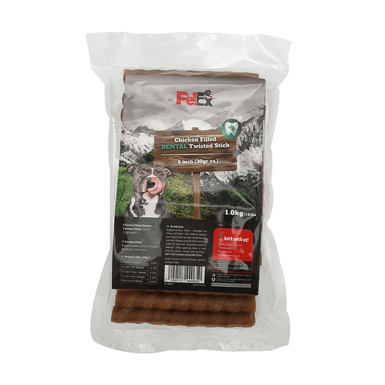 מארז מקלות דנטליים 1 ק"ג - Twist stick