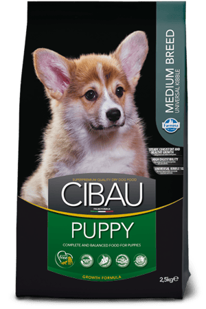 סיבאו גור גזע בינוני וגדול עוף 12 ק"ג - Cibau Puppy Medium