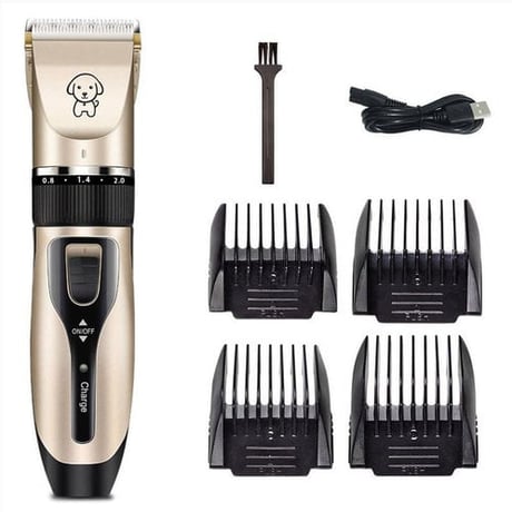 מכונת תספורת נטענת איכותית ומקצועית לכלב או לחתול Pet Grooming Hair Clipper Kit