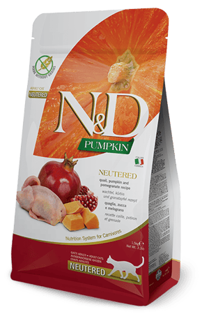 נטורל אנד דלישס שליו חתול מסורס 5 ק"ג -N&D Quall Neutered Cat