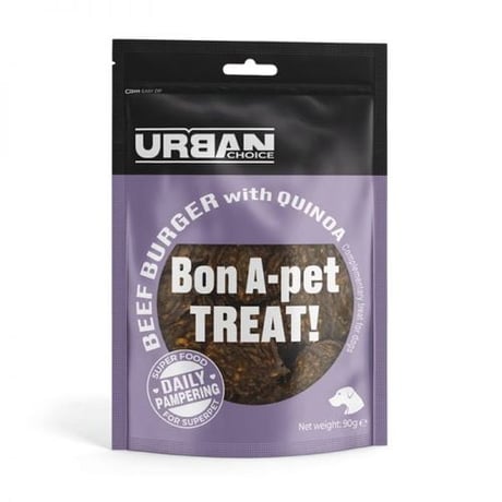 אורבן צ'ויס חטיף המבורגר בקר עם קינואה 90 גר' - Urban Choice