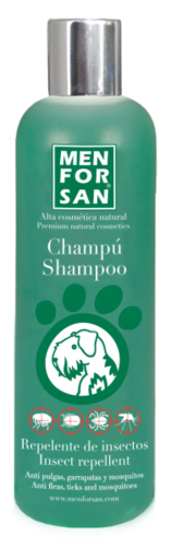 מאן פור סאן שמפו נגד פרעושים וקרציות 300 מ"ל-Men For San Shampoo Flea&Tick