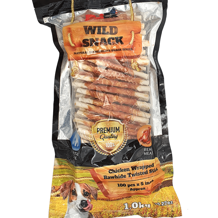 מקלות סידן עטופים עוף 1 ק"ג - Chicken Sticks