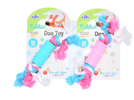 גליל גומי עם חבל לגורים