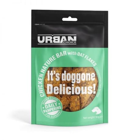 אורבן צ'ויס חטיף עוף עם שיבולת שועל 90 גר' - Urban Choice