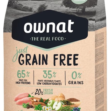 אוונט ג'סט ללא דגנים עוף 14 ק"ג - Ownat Just Grain Free Chicken