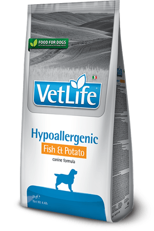וט לייף היפואלרגני דג ותפוח אדמה 12 ק"ג-Vet Life Hypoallergenic Fish & Potato